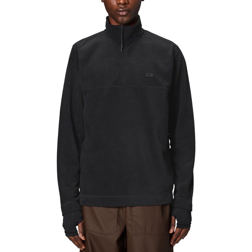 RAINS Fleece Quarter Zip Jacket Sweatshirt